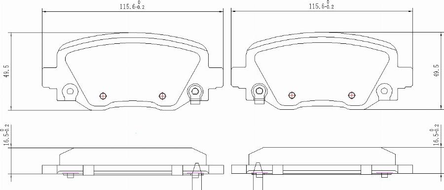 HUSCH JL0958 - Kit de plaquettes de frein, frein à disque cwaw.fr