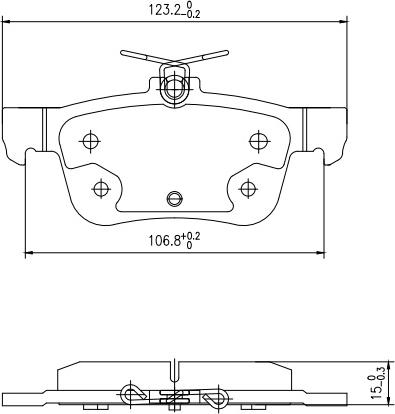 HUSCH JL0964 - Kit de plaquettes de frein, frein à disque cwaw.fr