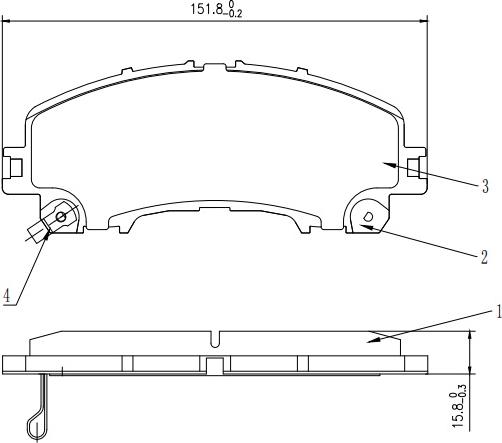 HUSCH JL0960 - Kit de plaquettes de frein, frein à disque cwaw.fr