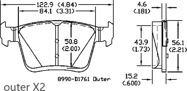 HUSCH JL0972 - Kit de plaquettes de frein, frein à disque cwaw.fr