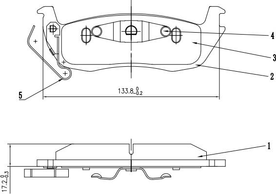 HUSCH JL0490 - Kit de plaquettes de frein, frein à disque cwaw.fr