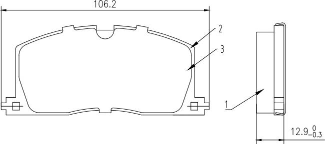 HUSCH JL0408 - Kit de plaquettes de frein, frein à disque cwaw.fr