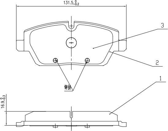 HUSCH JL0431 - Kit de plaquettes de frein, frein à disque cwaw.fr