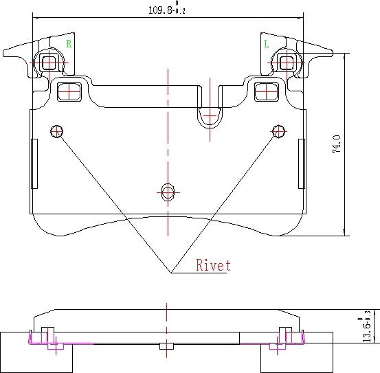 HUSCH JL0421 - Kit de plaquettes de frein, frein à disque cwaw.fr