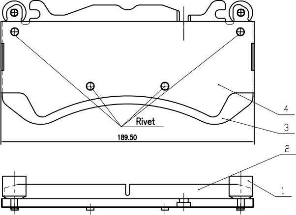 HUSCH JL0423 - Kit de plaquettes de frein, frein à disque cwaw.fr