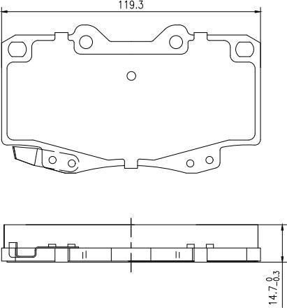 HUSCH JL0543 - Kit de plaquettes de frein, frein à disque cwaw.fr