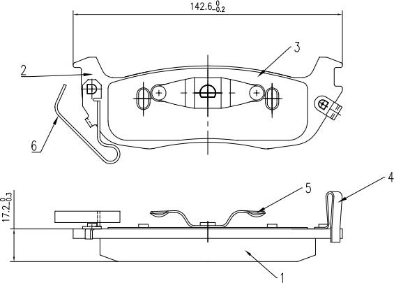 HUSCH JL0552 - Kit de plaquettes de frein, frein à disque cwaw.fr