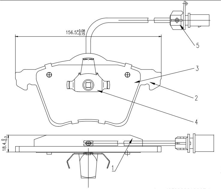 HUSCH JL0505 - Kit de plaquettes de frein, frein à disque cwaw.fr