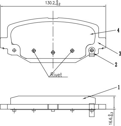 HUSCH JL0515 - Kit de plaquettes de frein, frein à disque cwaw.fr