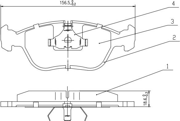 HUSCH JL0587 - Kit de plaquettes de frein, frein à disque cwaw.fr