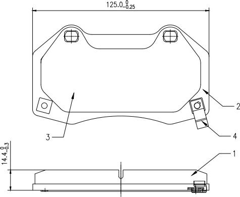 HUSCH JL0523 - Kit de plaquettes de frein, frein à disque cwaw.fr