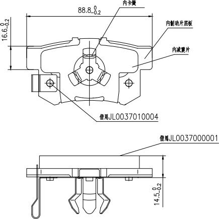 HUSCH JL0606 - Kit de plaquettes de frein, frein à disque cwaw.fr