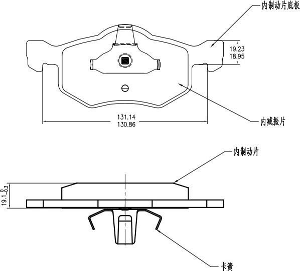 HUSCH JL0600 - Kit de plaquettes de frein, frein à disque cwaw.fr