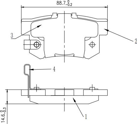 HUSCH JL0603 - Kit de plaquettes de frein, frein à disque cwaw.fr