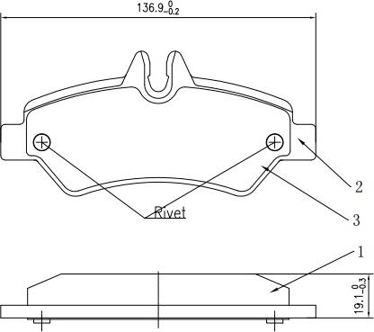 HUSCH JL0613 - Kit de plaquettes de frein, frein à disque cwaw.fr