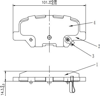 HUSCH JL0685 - Kit de plaquettes de frein, frein à disque cwaw.fr