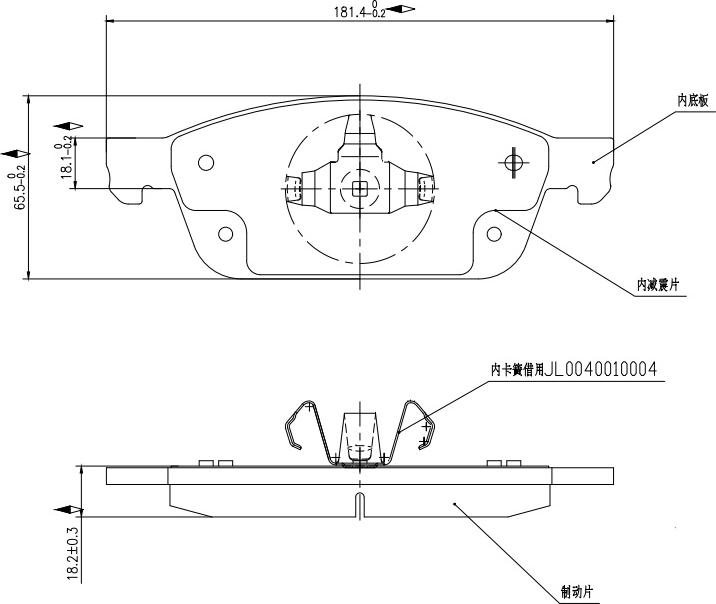 HUSCH JL0679 - Kit de plaquettes de frein, frein à disque cwaw.fr