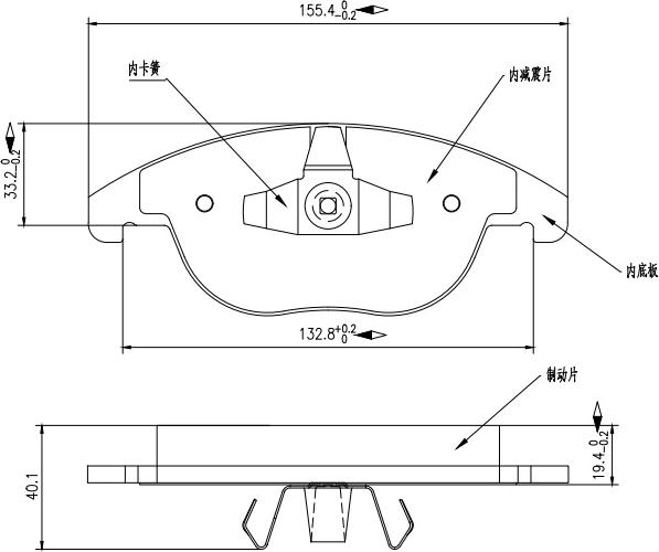 HUSCH JL0090 - Kit de plaquettes de frein, frein à disque cwaw.fr