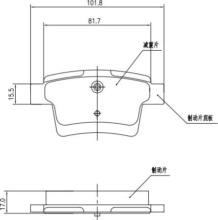 HUSCH JL0043 - Kit de plaquettes de frein, frein à disque cwaw.fr