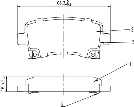 HUSCH JL0059 - Kit de plaquettes de frein, frein à disque cwaw.fr