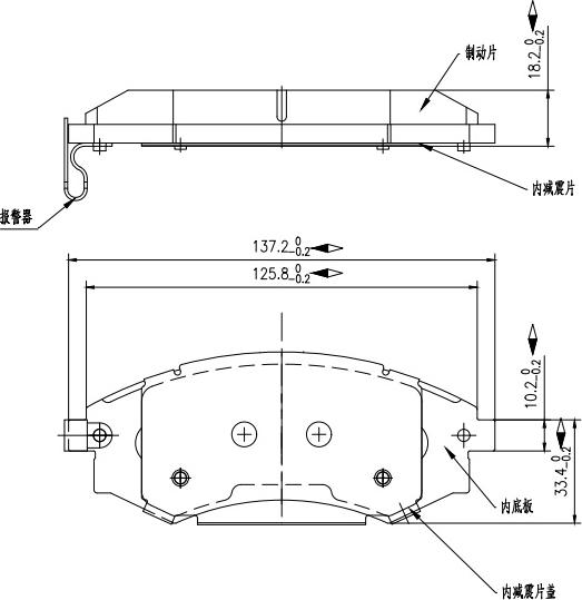 HUSCH JL0056 - Kit de plaquettes de frein, frein à disque cwaw.fr