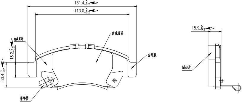 HUSCH JL0050 - Kit de plaquettes de frein, frein à disque cwaw.fr