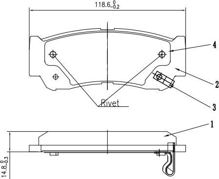 HUSCH JL0062 - Kit de plaquettes de frein, frein à disque cwaw.fr