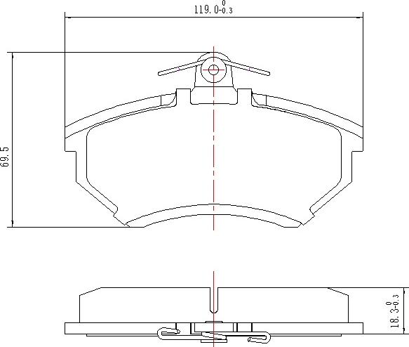 HUSCH JL0005 - Kit de plaquettes de frein, frein à disque cwaw.fr