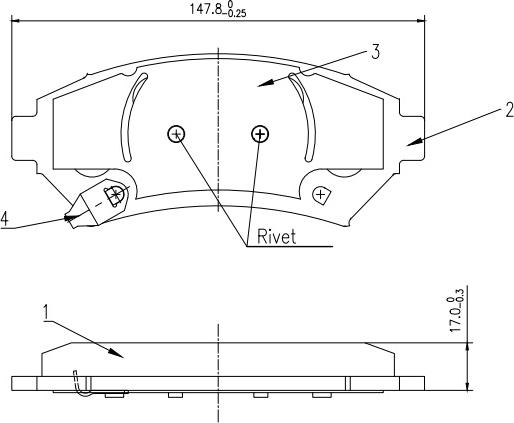 HUSCH JL0015 - Kit de plaquettes de frein, frein à disque cwaw.fr