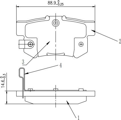 HUSCH JL0037 - Kit de plaquettes de frein, frein à disque cwaw.fr