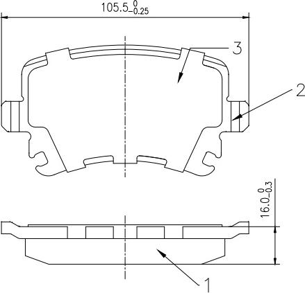 HUSCH JL0025 - Kit de plaquettes de frein, frein à disque cwaw.fr