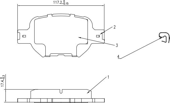 HUSCH JL0027 - Kit de plaquettes de frein, frein à disque cwaw.fr