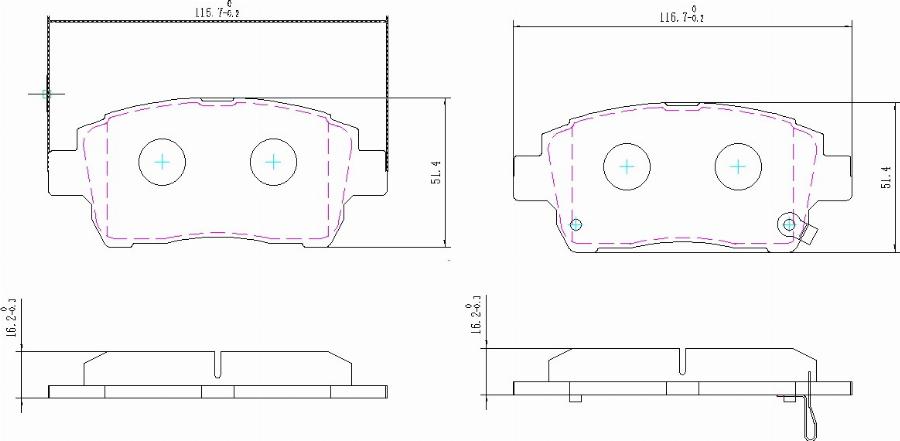 HUSCH JL0076 - Kit de plaquettes de frein, frein à disque cwaw.fr