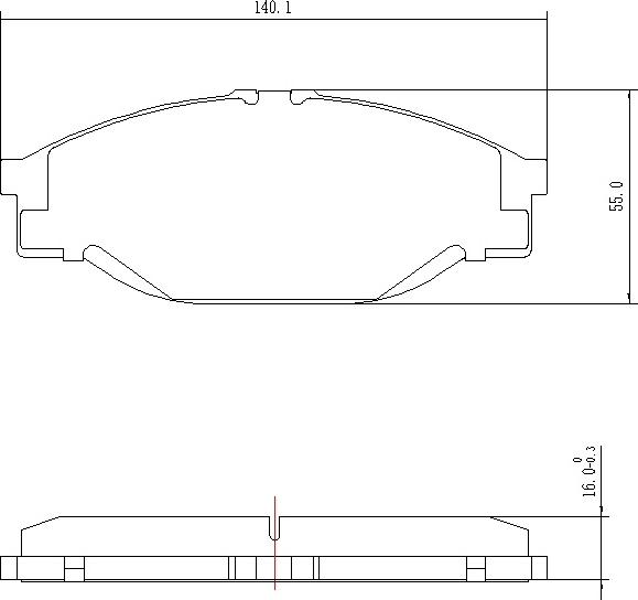 HUSCH JL0146 - Kit de plaquettes de frein, frein à disque cwaw.fr