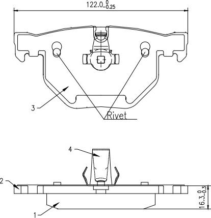 HUSCH JL0142 - Kit de plaquettes de frein, frein à disque cwaw.fr