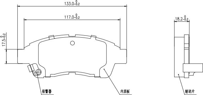 HUSCH JL0147 - Kit de plaquettes de frein, frein à disque cwaw.fr