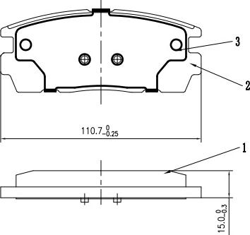 HUSCH JL0151 - Kit de plaquettes de frein, frein à disque cwaw.fr