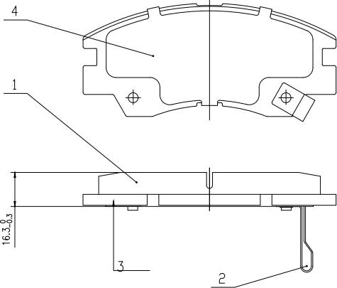 HUSCH JL0116 - Kit de plaquettes de frein, frein à disque cwaw.fr