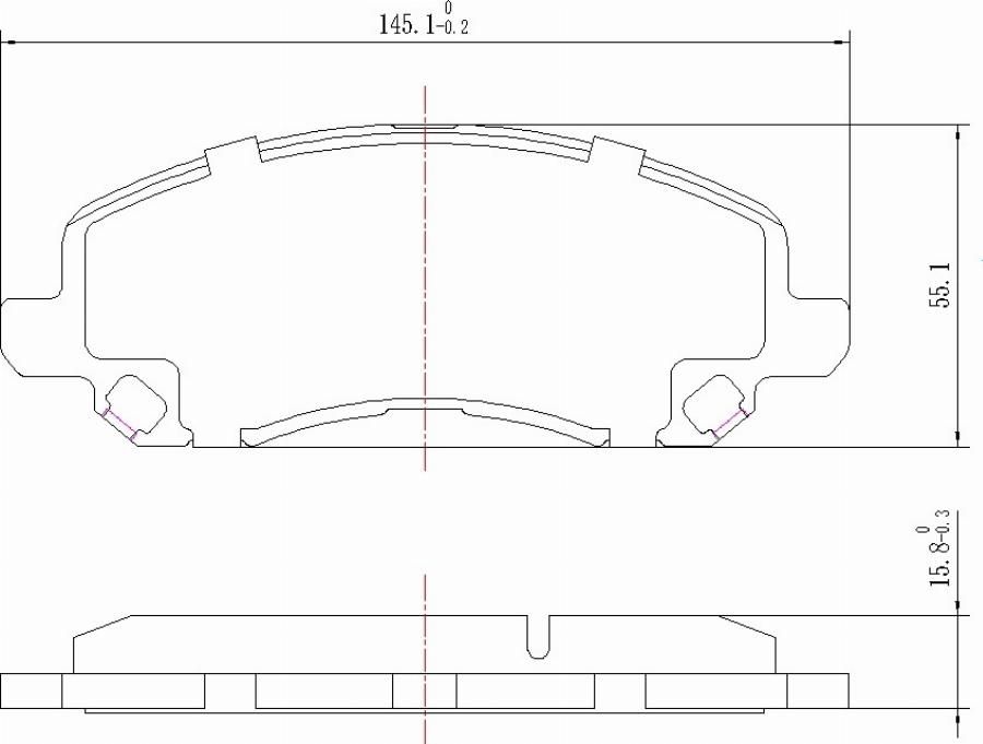 HUSCH JL0117 - Kit de plaquettes de frein, frein à disque cwaw.fr