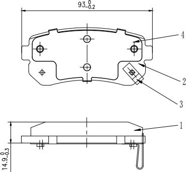 HUSCH JL0130 - Kit de plaquettes de frein, frein à disque cwaw.fr