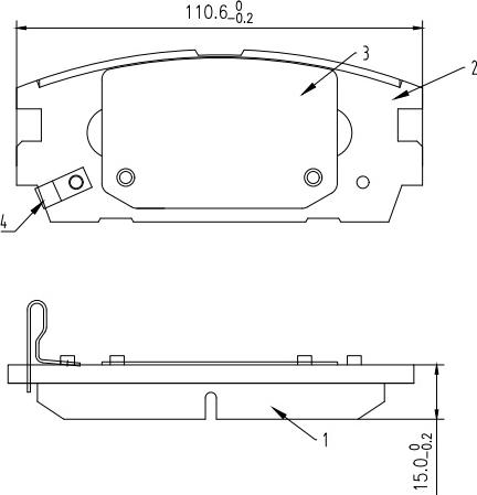 HUSCH JL0126 - Kit de plaquettes de frein, frein à disque cwaw.fr