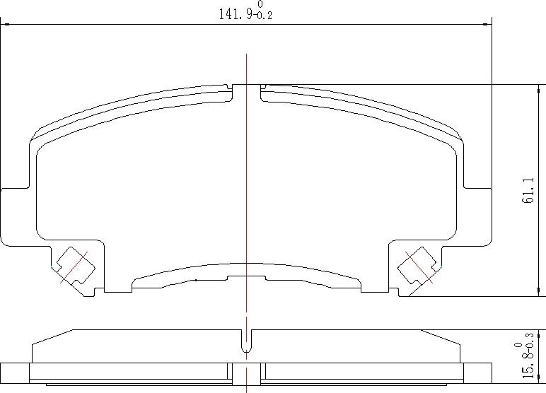 HUSCH JL0893 - Kit de plaquettes de frein, frein à disque cwaw.fr