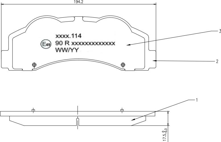 HUSCH JL0842 - Kit de plaquettes de frein, frein à disque cwaw.fr