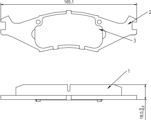 HUSCH JL0824 - Kit de plaquettes de frein, frein à disque cwaw.fr