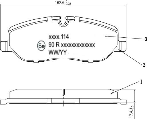 HUSCH JL0357 - Kit de plaquettes de frein, frein à disque cwaw.fr