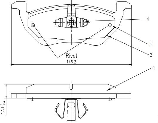 HUSCH JL0383 - Kit de plaquettes de frein, frein à disque cwaw.fr