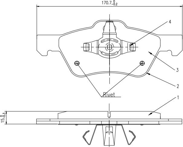 HUSCH JL0382 - Kit de plaquettes de frein, frein à disque cwaw.fr