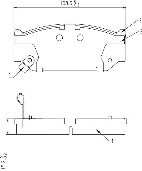 HUSCH JL0332 - Kit de plaquettes de frein, frein à disque cwaw.fr