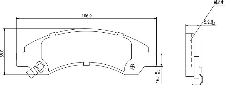 HUSCH JL0337 - Kit de plaquettes de frein, frein à disque cwaw.fr