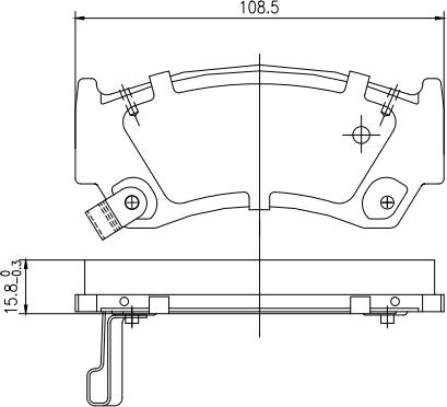 HUSCH JL0255 - Kit de plaquettes de frein, frein à disque cwaw.fr